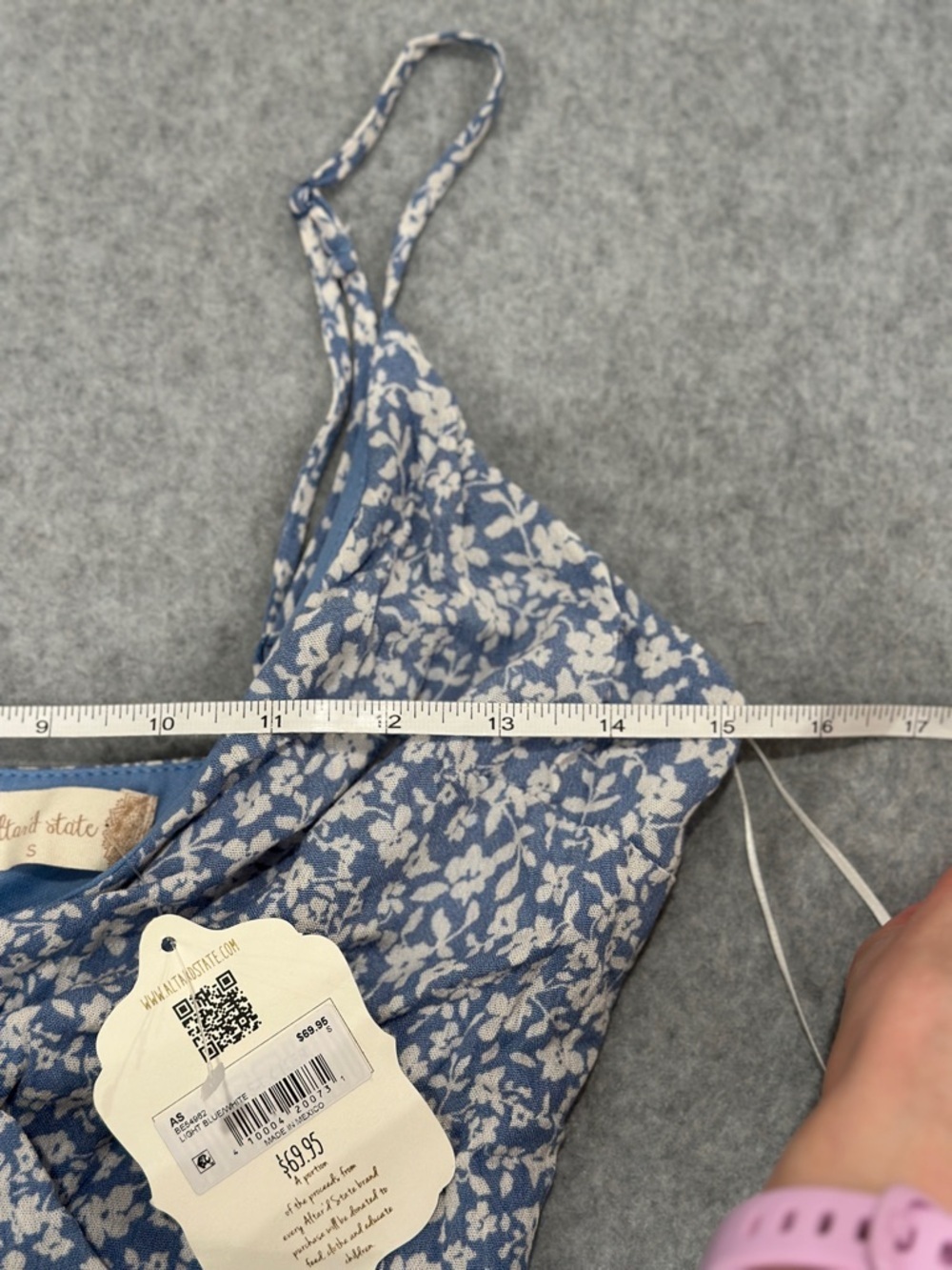 Altar'd State Light Blue and White Floral Sundress - Picture 6 of 9